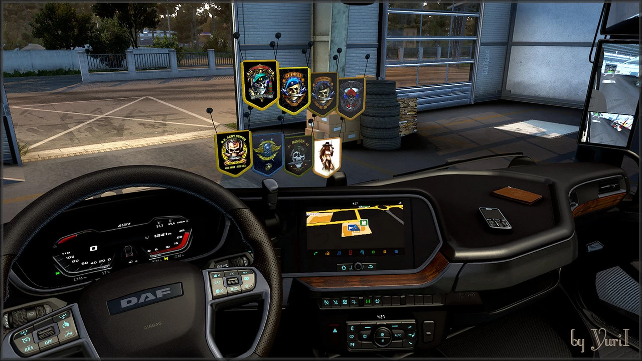 Dark brown interior for DAF XG v1.0 for ETS2
