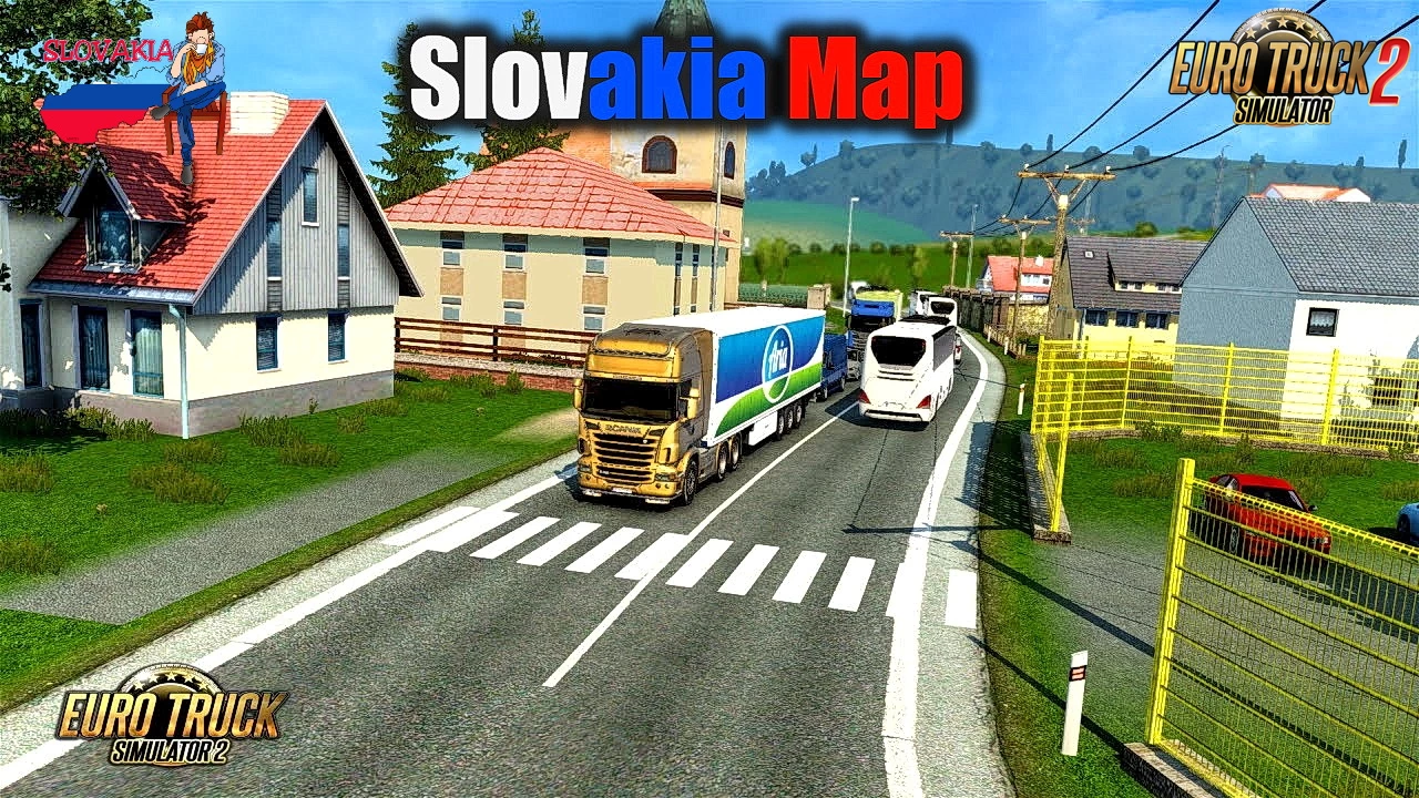 Slovakia Map v6.6.8 by kapo944 (1.53.x) for ETS2