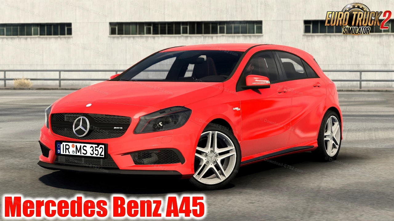Mercedes Benz A45 + Interior v2.0 (1.45.x) for ETS2