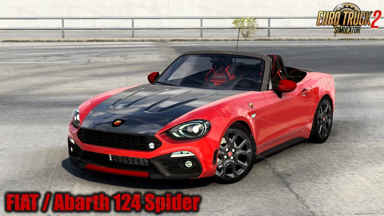 FIAT / Abarth 124 Spider + Interior v1.150 by trzpro (1.49.x)