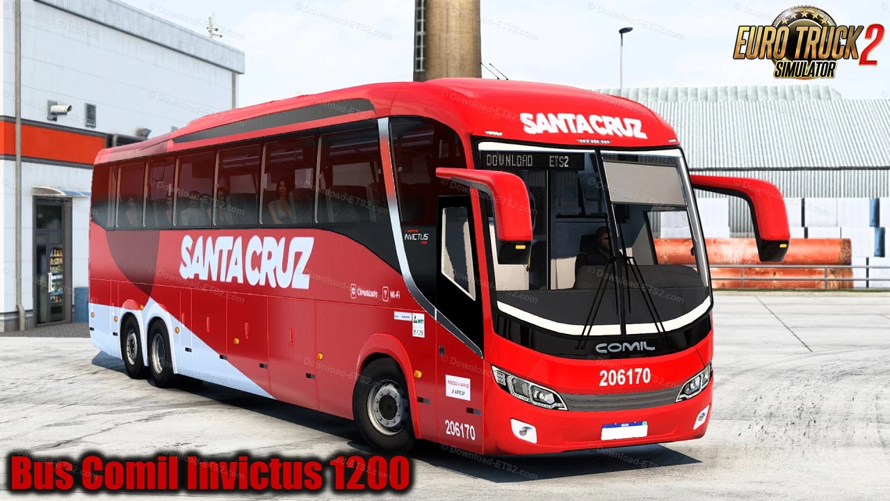 Bus Comil Invictus 1200 6x4 v4.1 (1.43.x) for ETS2