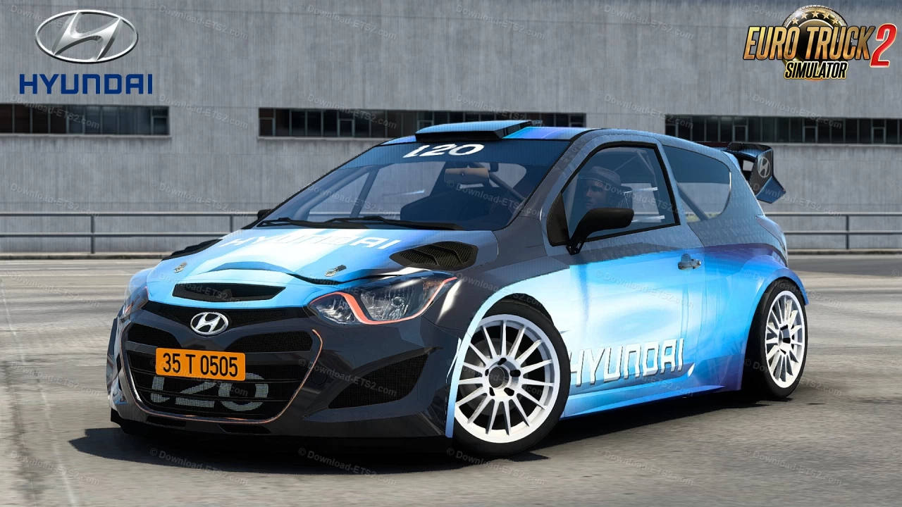 Hyundai i20 WRC + Interior v2.2 (1.46.x) for ETS2
