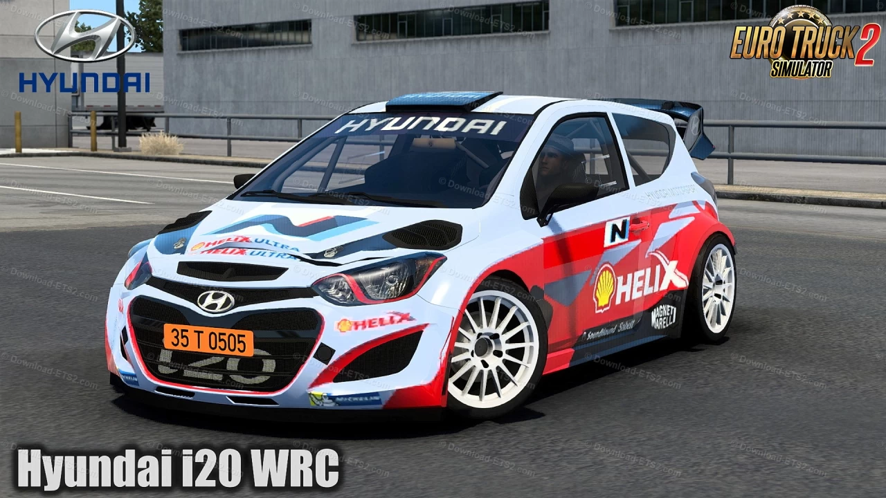 Hyundai i20 WRC + Interior v2.2 (1.46.x) for ETS2