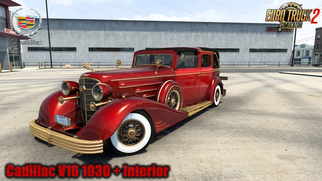 Cadillac V16 1930 + Interior v1.4 (1.50.x) for ETS2