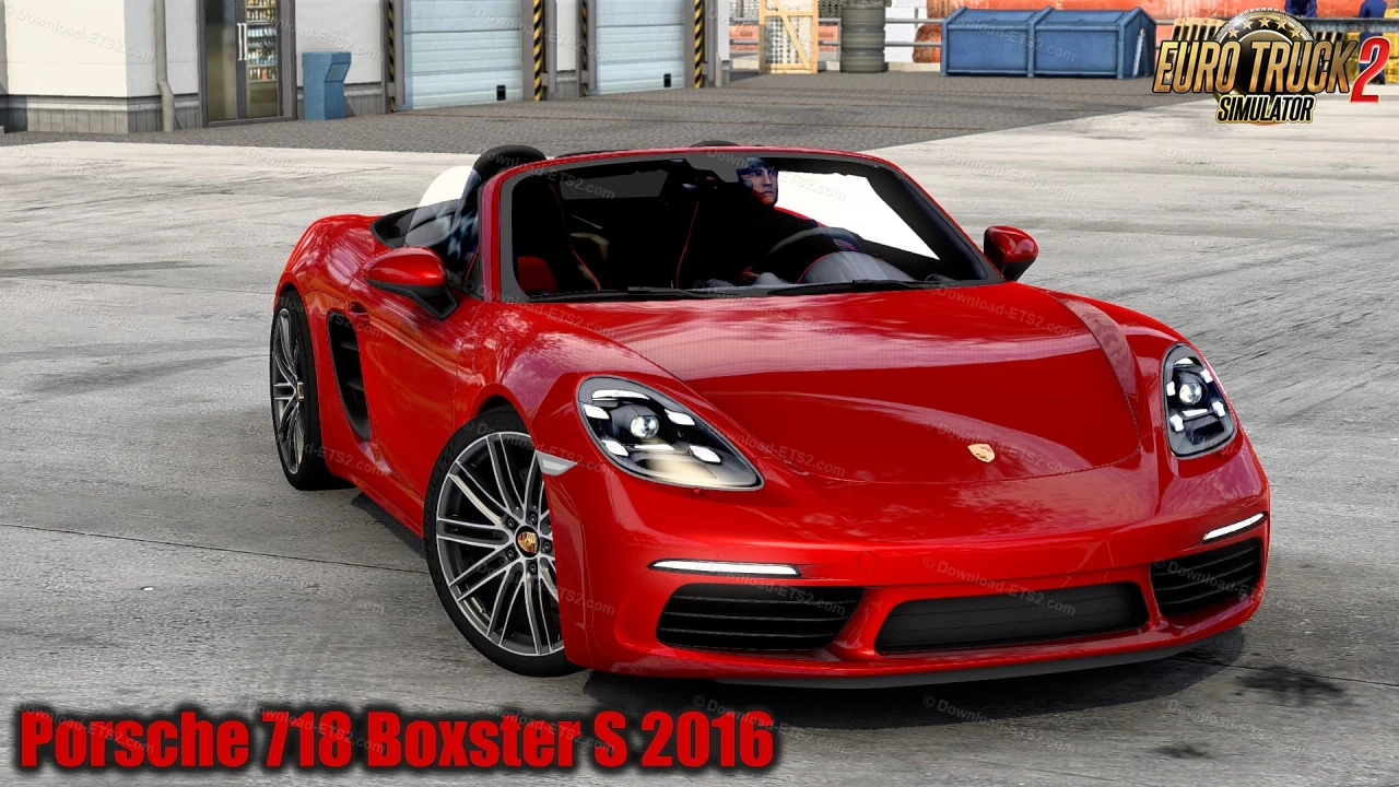 Porsche 718 Boxster S 2016 + Interior v1.4 (1.46.x) for ETS2