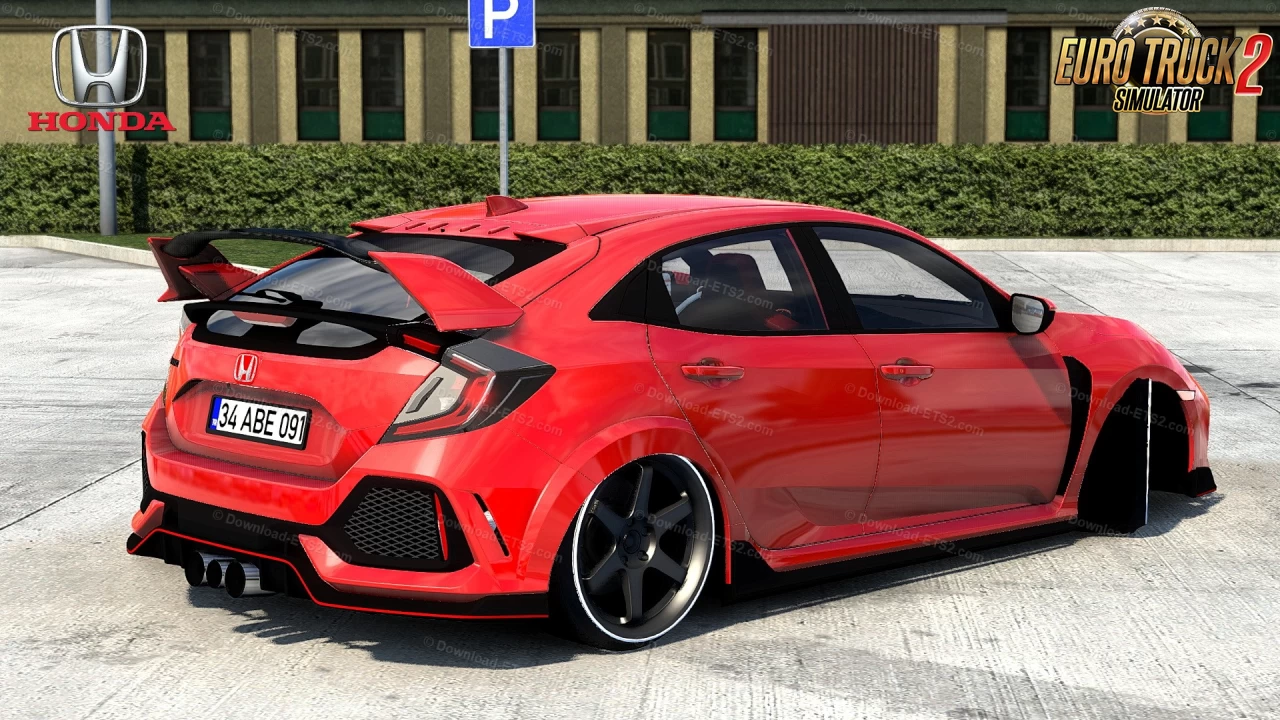 Honda Civic Type R + Interior v2.5 (1.49.x) for ETS2