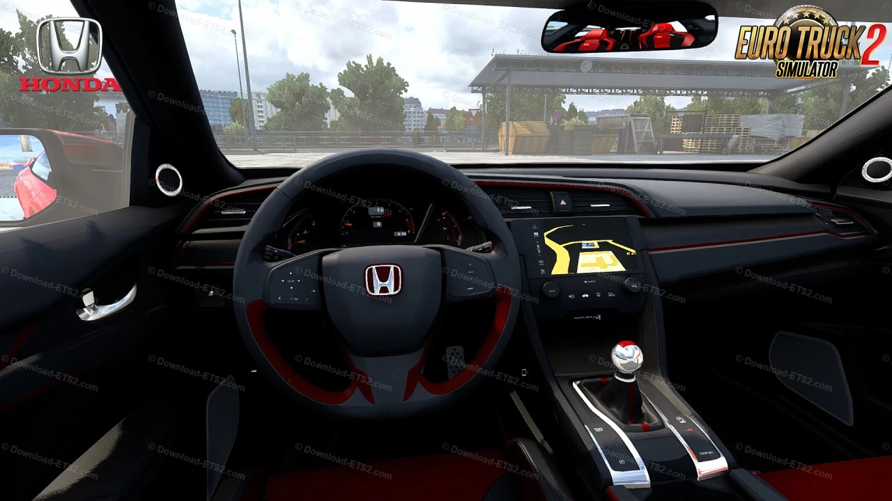 Honda Civic Type R + Interior v2.5 (1.54.x) for ETS2
