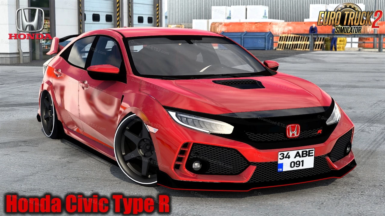 Honda Civic Type R + Interior v2.3 (1.45.x) for ETS2