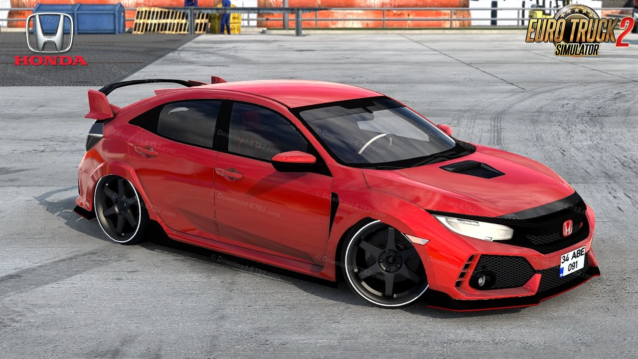 Honda Civic Type R + Interior v2.5 (1.49.x) for ETS2