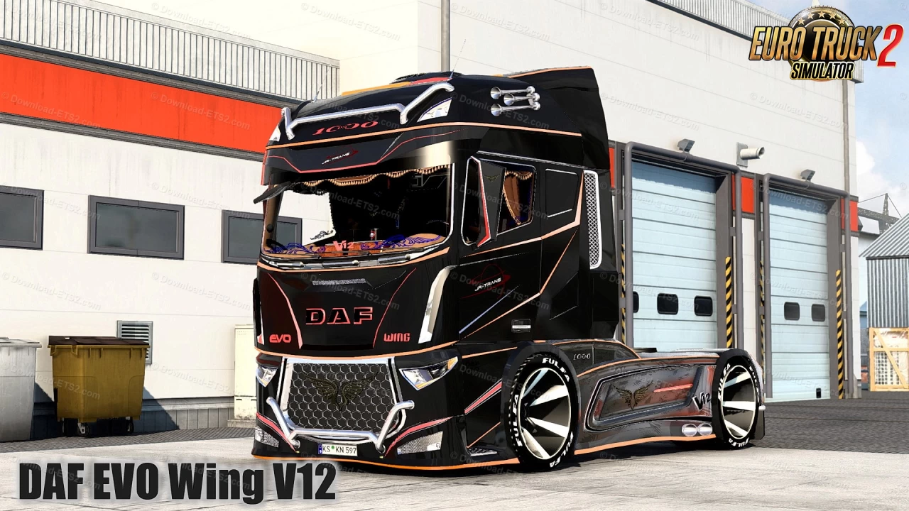 DAF EVO Wing V12 + Interior v2.2 (1.50.x) for ETS2