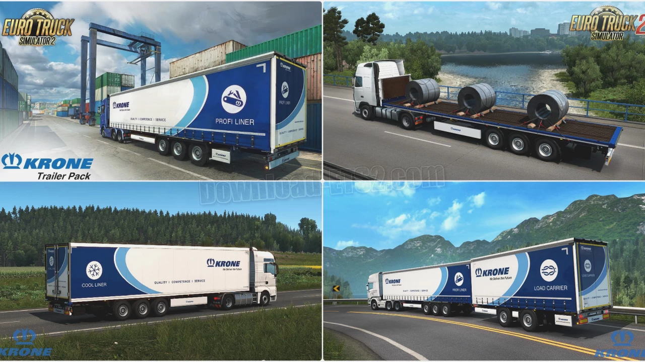 Krone Trailer Pack DLC Updated for ETS2