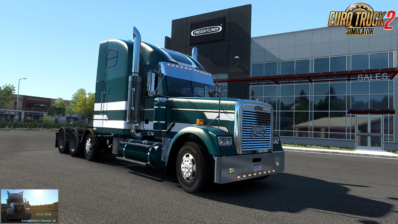 Freightliner Classic XL v3.0 (BSA Revision) (1.43.x) for ETS2