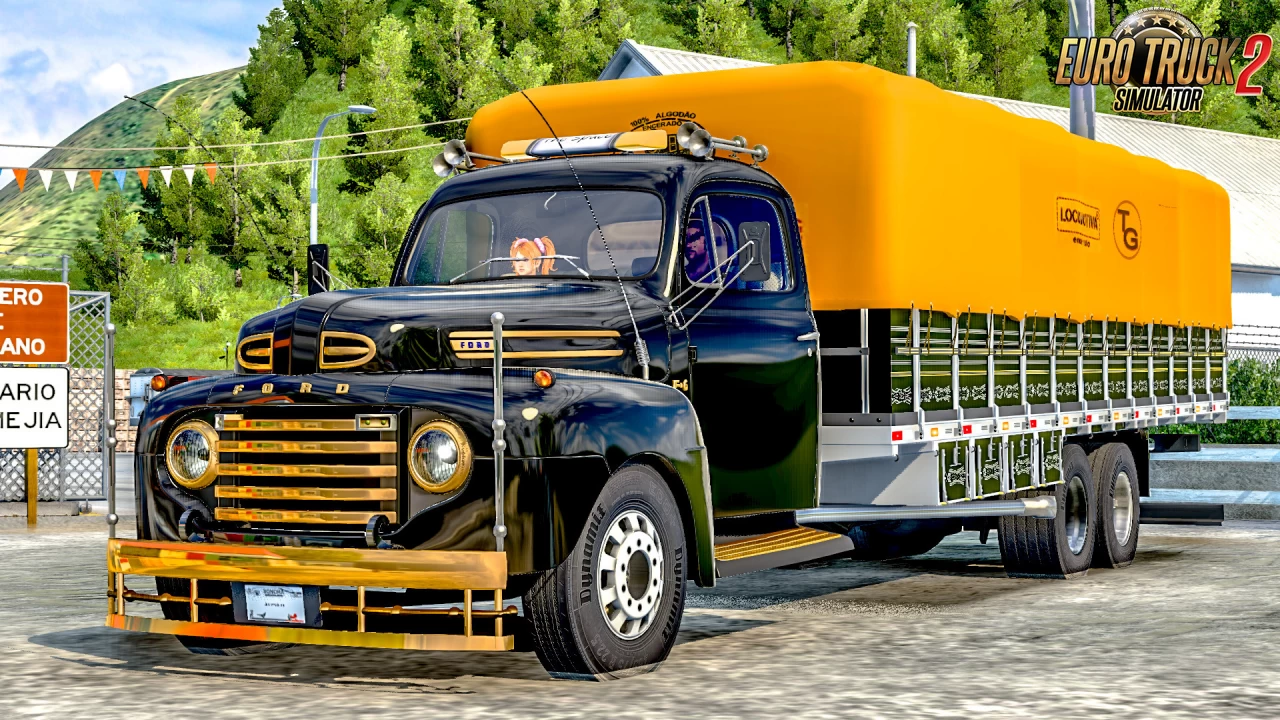 Ford F6 1941 Old Truck + Interior v1.3 (1.47.x) for ETS2