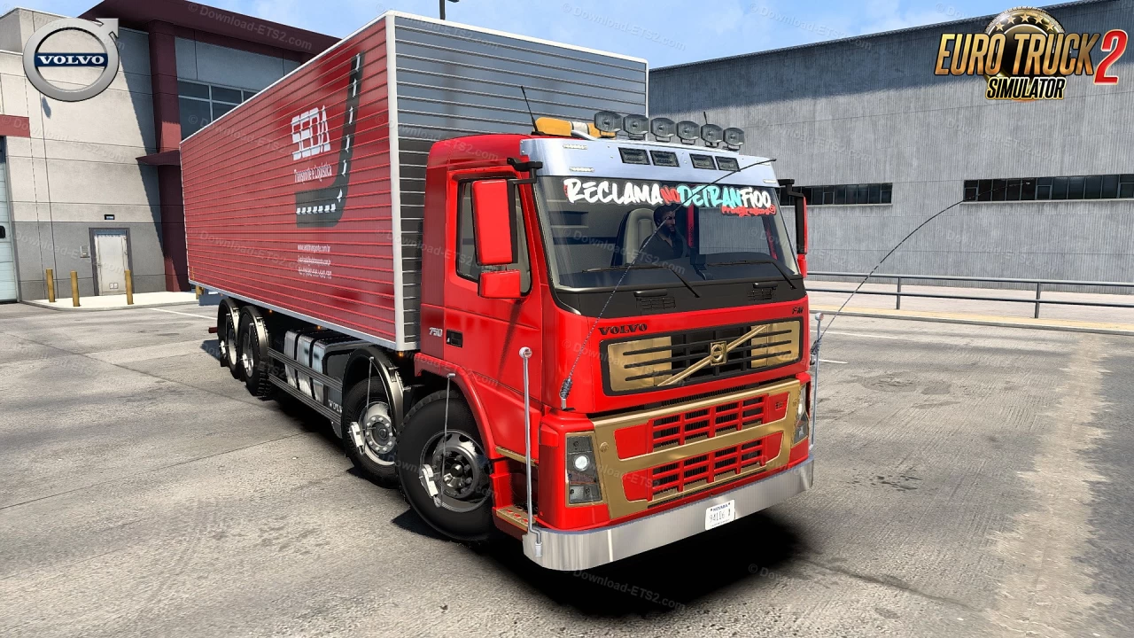 Volvo FM Delivery Truck With Load Animation v1.1 (1.46.x)