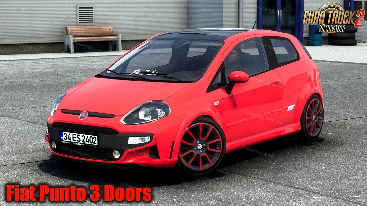 Fiat Punto 3 Doors + Interior v0.5 (1.43.x) for ETS2