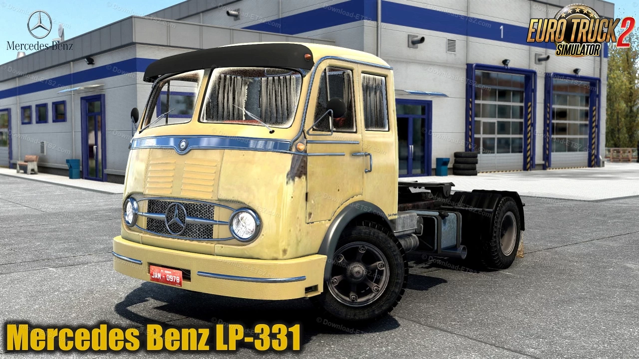 Mercedes Benz LP-331 Truck + Interior v1.4 (1.47.x) for ETS2