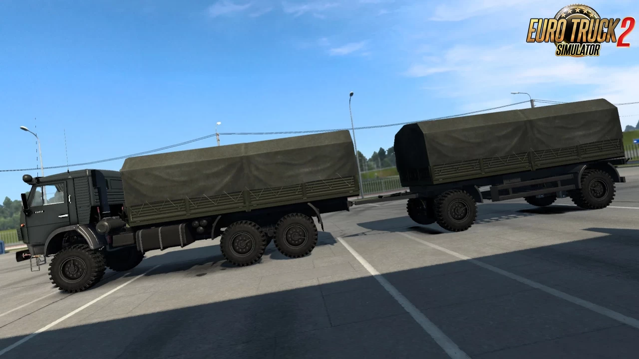 KamAZ 43101 Army Truck + Interior v1.3 (1.46.x) for ETS2