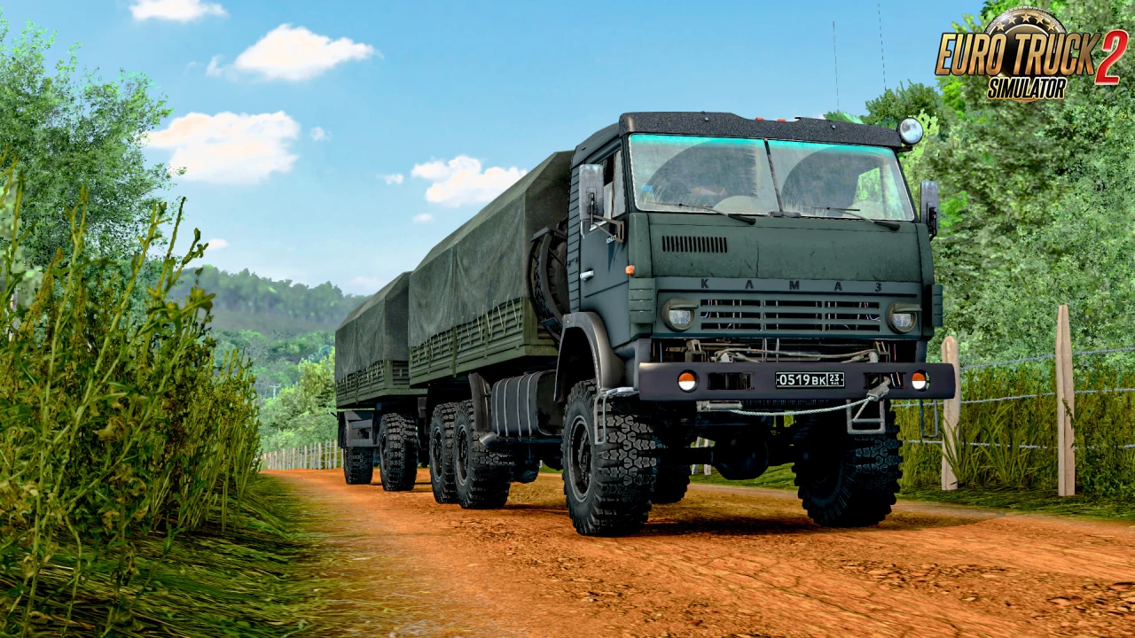 KamAZ 43101 Army Truck + Interior v1.0 (1.43.x) for ETS2