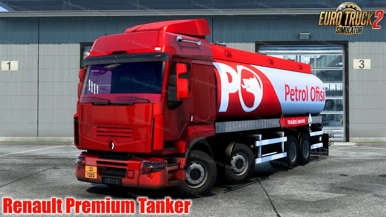 Renault Premium Tanker Truck v1.0 (1.43.x) for ETS2