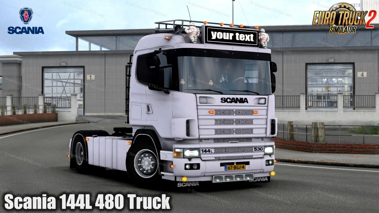 Scania 144L 480 Truck + Interior v1.0 (1.43.x) for ETS2