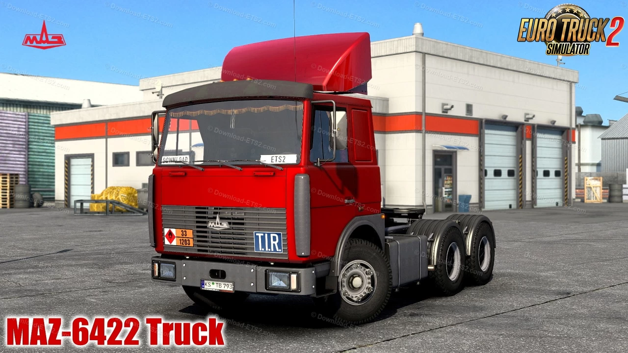 MAZ 6422 Truck + Interior + Trailer v2.8 (1.54.x) for ETS2