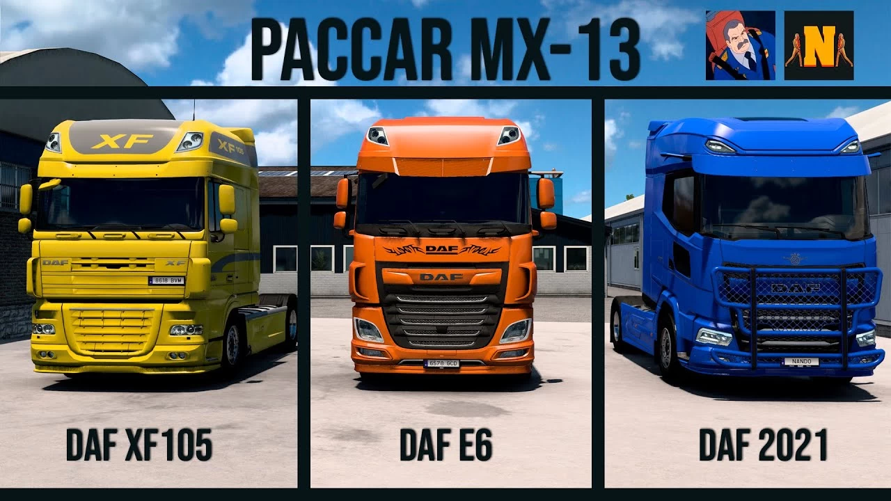Paccar Mx13 Engine Sound for Daf v2.3 (1.43.x) for ETS2
