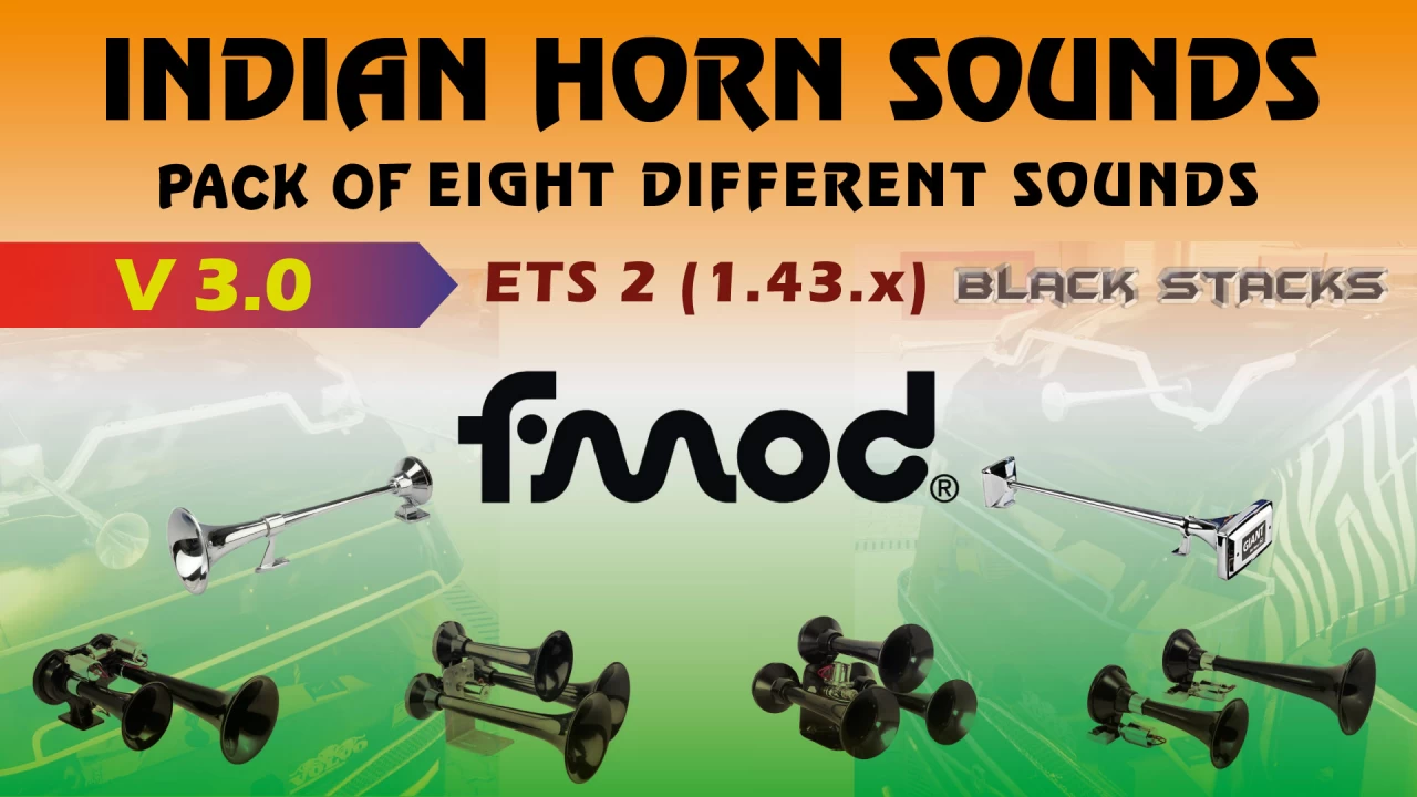 Indian Horn Pack v3.0 for ETS2