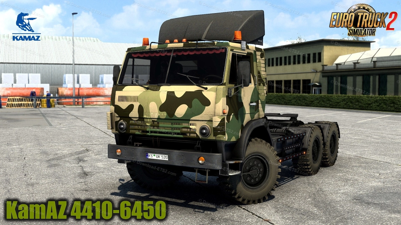 KamAZ 4410-6450 Truck + Interior v3.7 (1.47.x) for ETS2