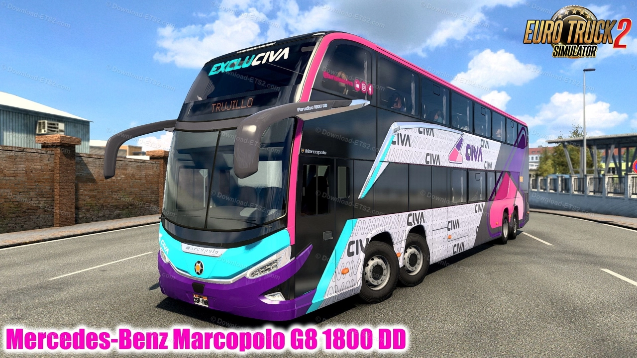 Mercedes-Benz Marcopolo G8 1800 DD v1.0 (1.43.x) for ETS2