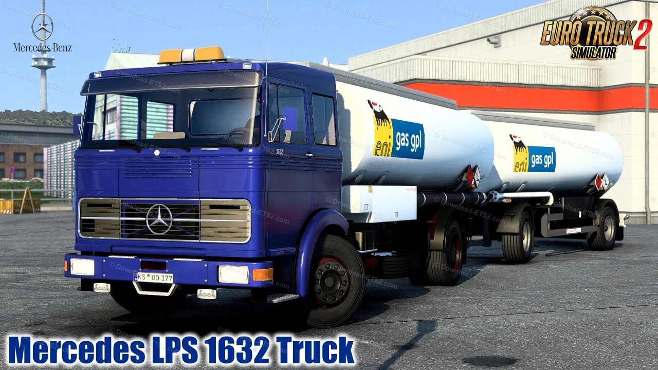 Mercedes LPS 1632 Truck + Trailers v1.2.4 (1.49.x) for ETS2