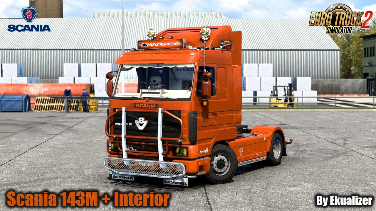 Scania 143M + Interior Edit by Ekualizer v6.2 (1.49.x) for ETS2