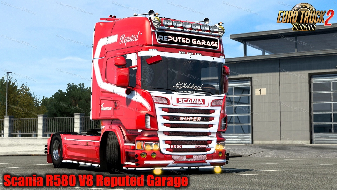 Scania R580 V8 Reputed Garage v2.0 (1.43.x) for ETS2