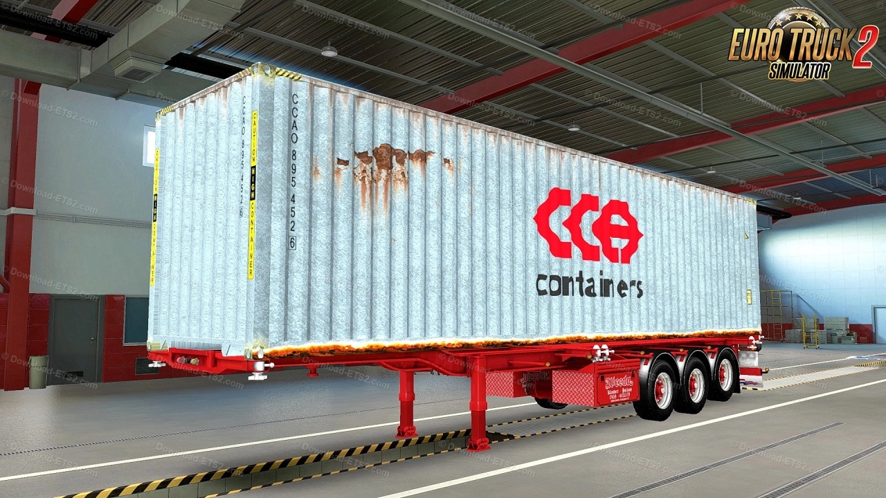 Weeda Container Trailer ReWorked + Skins v1.3 (1.48.x)