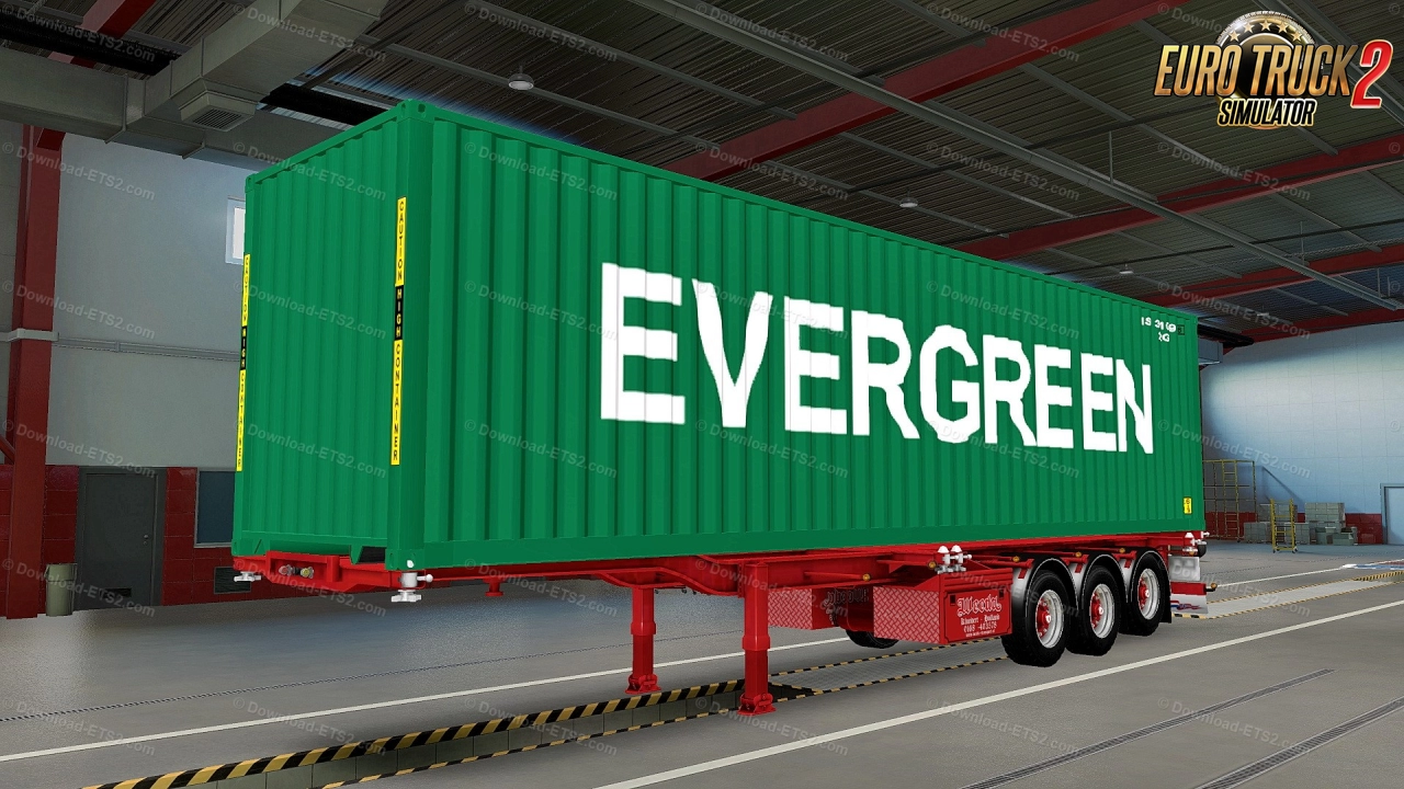 Weeda Container Trailer ReWorked + Skins v1.3 (1.48.x)