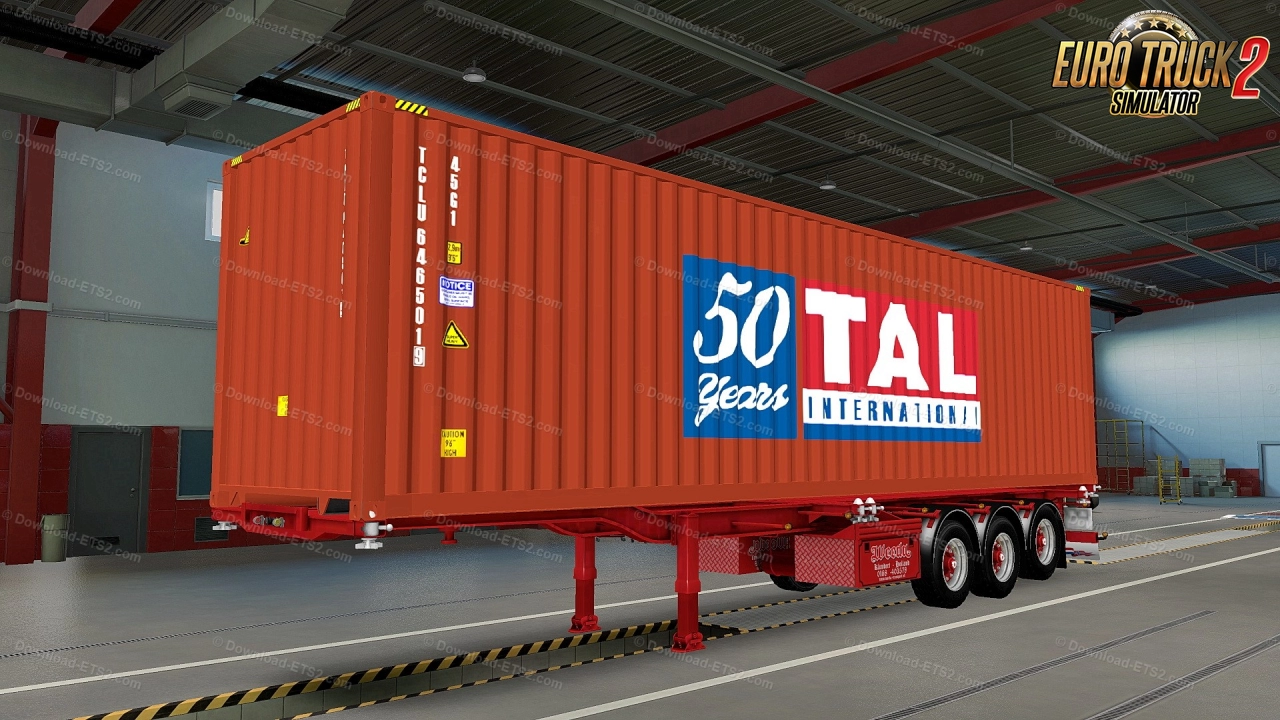 Weeda Container Trailer ReWorked + Skins v1.3 (1.46.x)