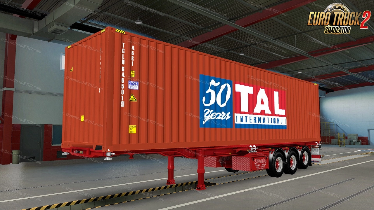 Weeda Container Trailer ReWorked + Skins v1.3 (1.48.x)