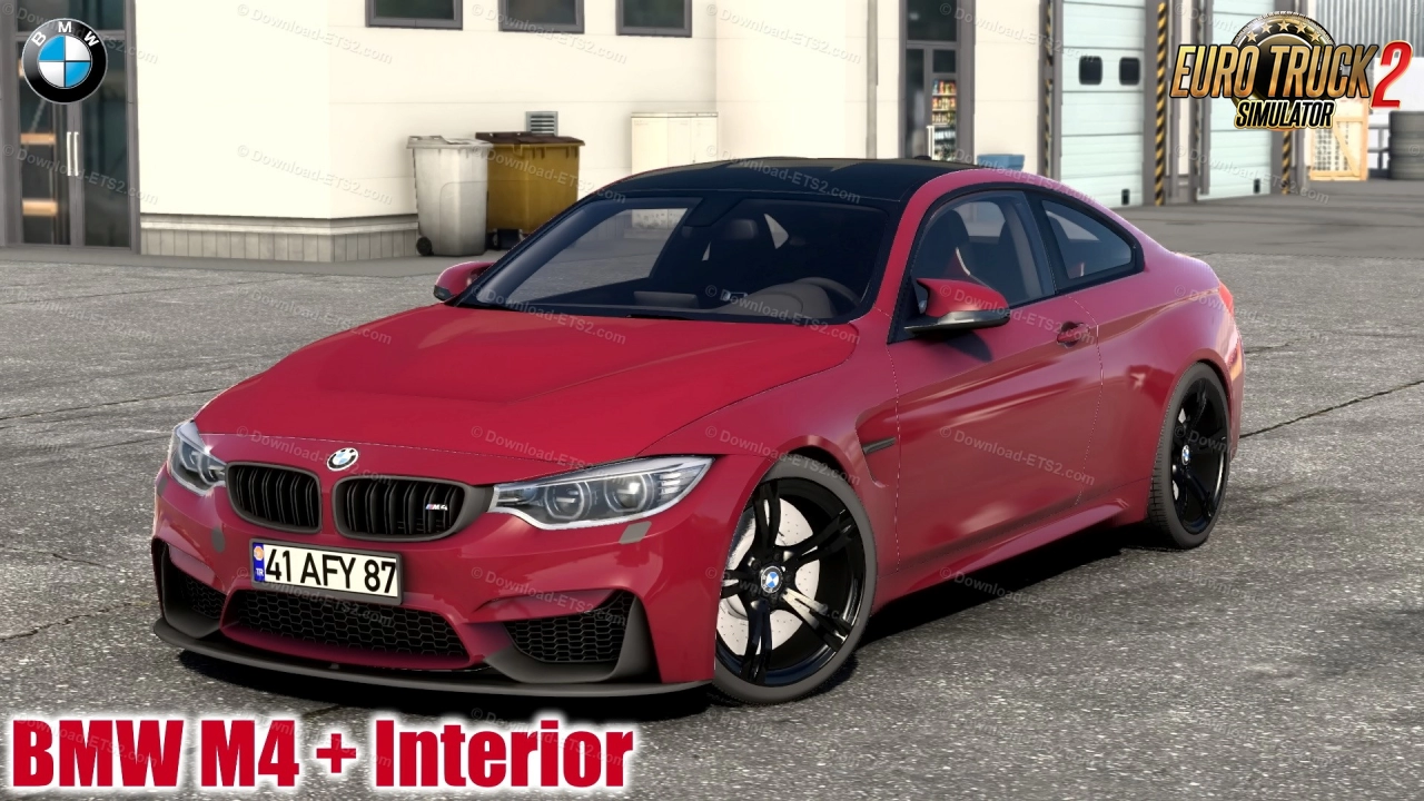 BMW M4 2017 + Interior v2.1 (1.45.x) for ETS2
