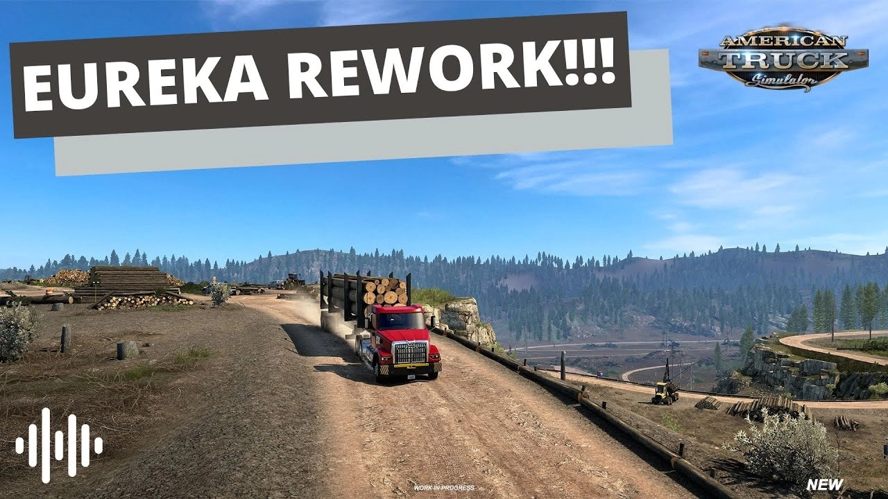 California Rework DLC - Eureka city in American Truck Simulator