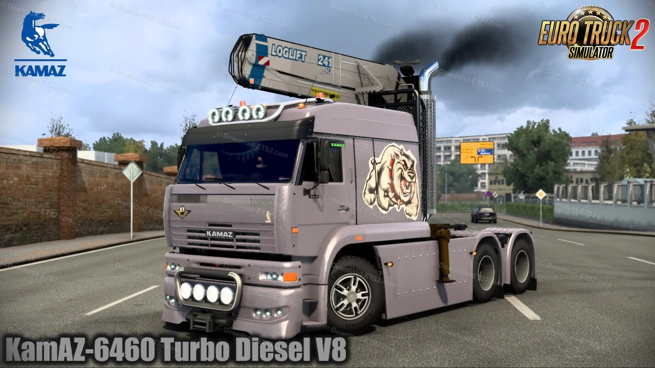 KamAZ-6460 Turbo Diesel V8 + Interior v2.0 (1.43.x) for ETS2