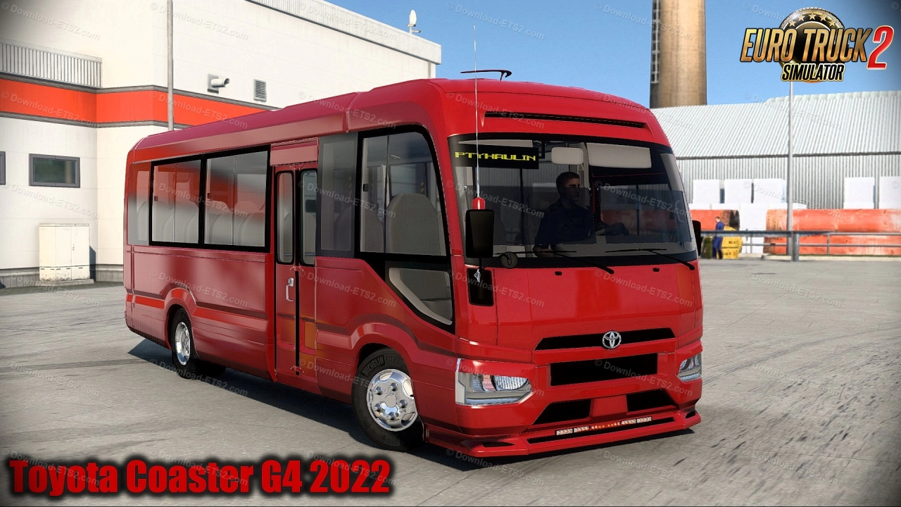 Toyota Coaster G4 2022 Bus + Interior v1.0 (1.43.x) for ETS2