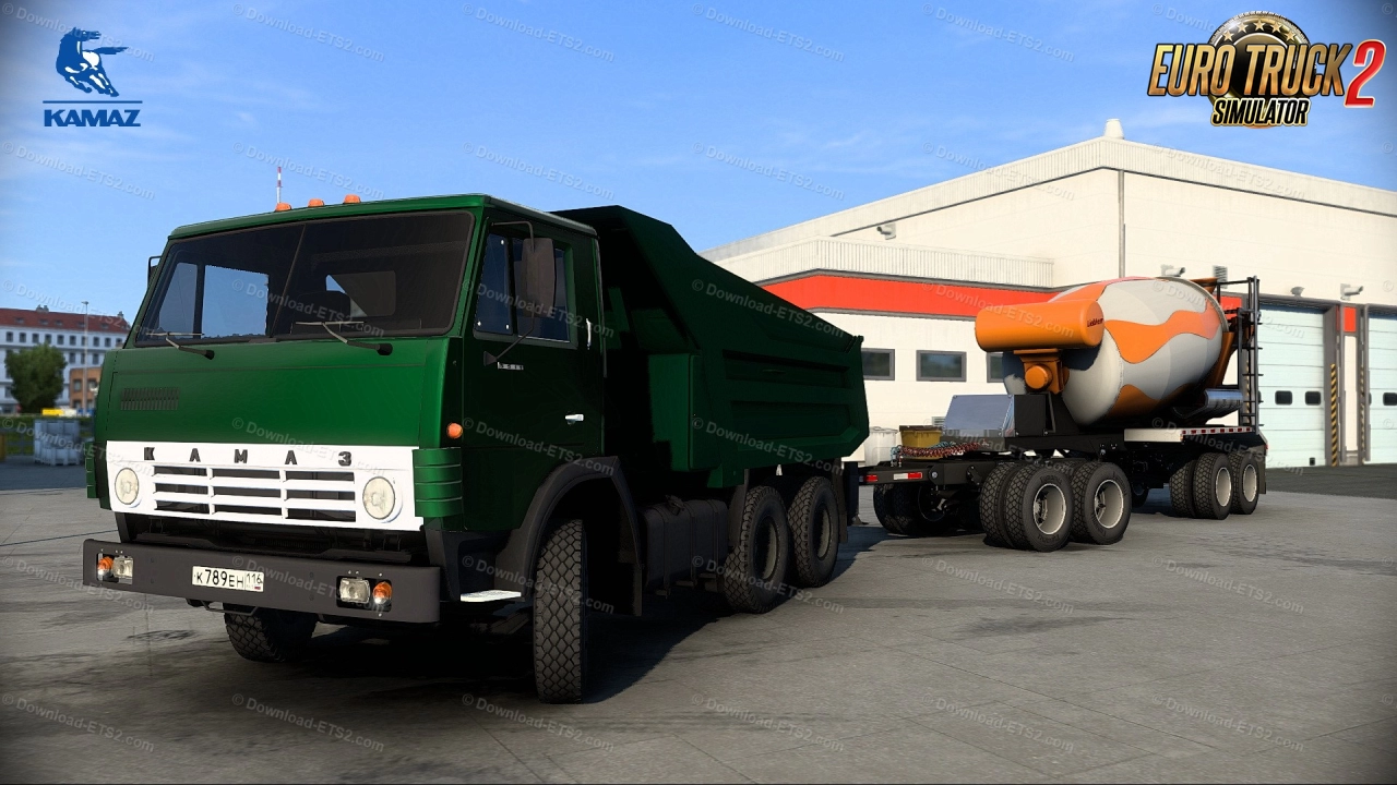 KamAZ 55111 Tipper Truck + Trailers v1.4 (1.43.x) for ETS2