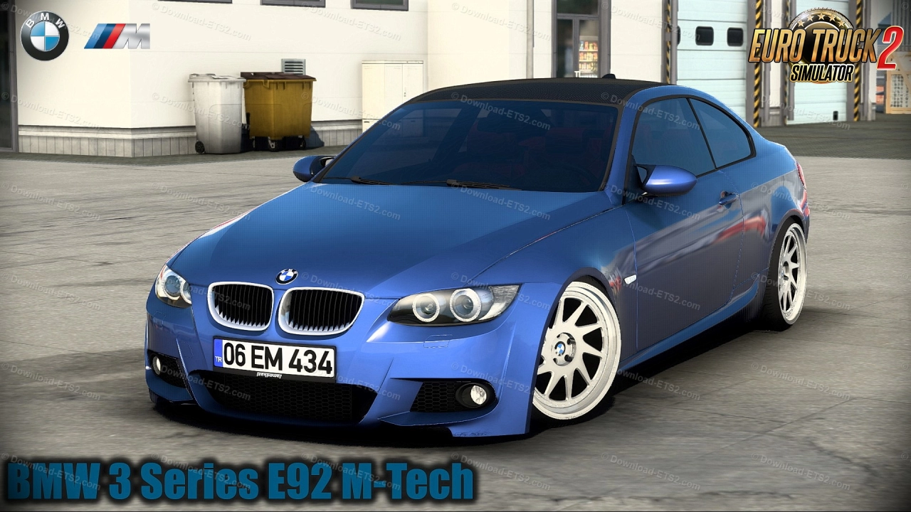 BMW 3 Series E92 M-Tech + Interior v1.3 (1.44.x) for ETS2