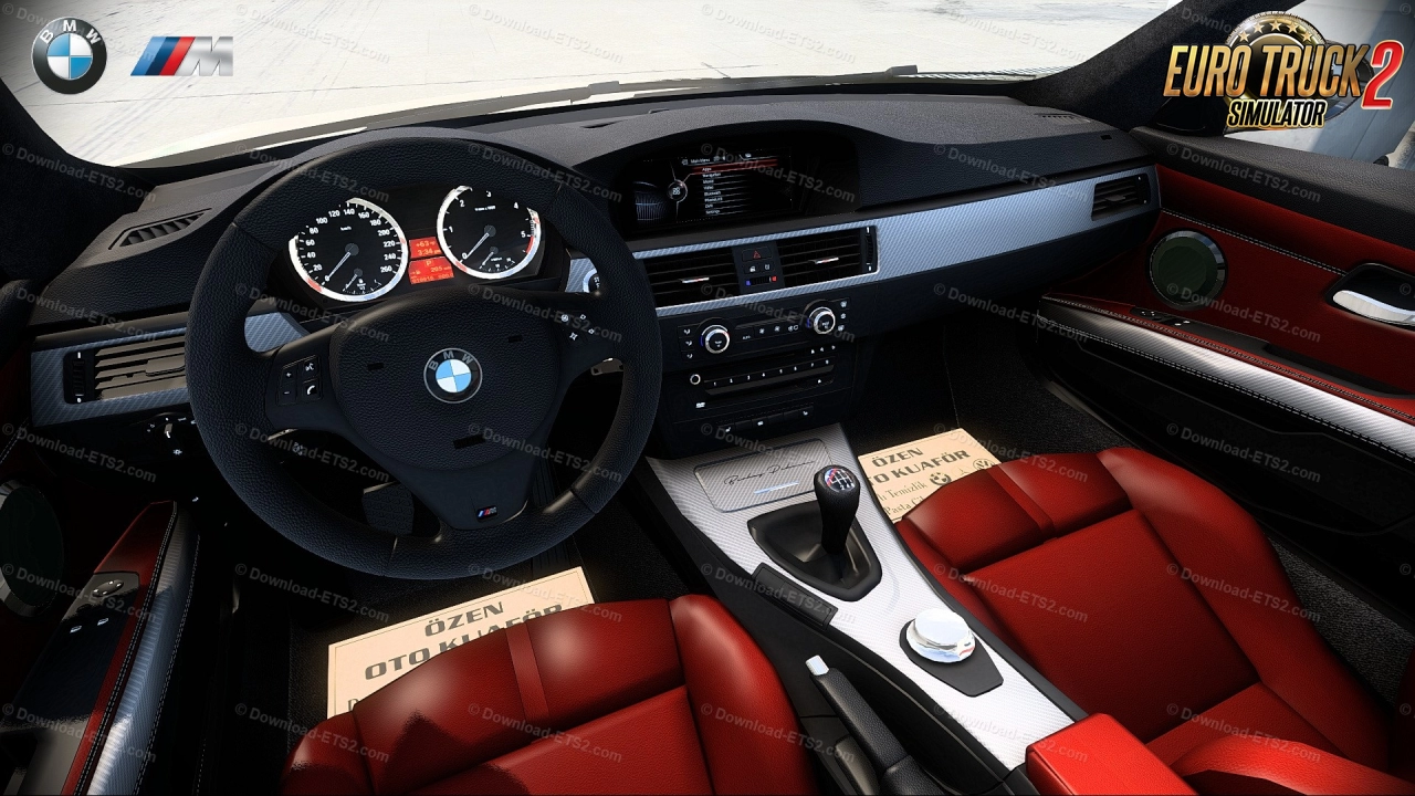 BMW 3 Series E92 M-Tech + Interior v1.7 (1.48.x) for ETS2