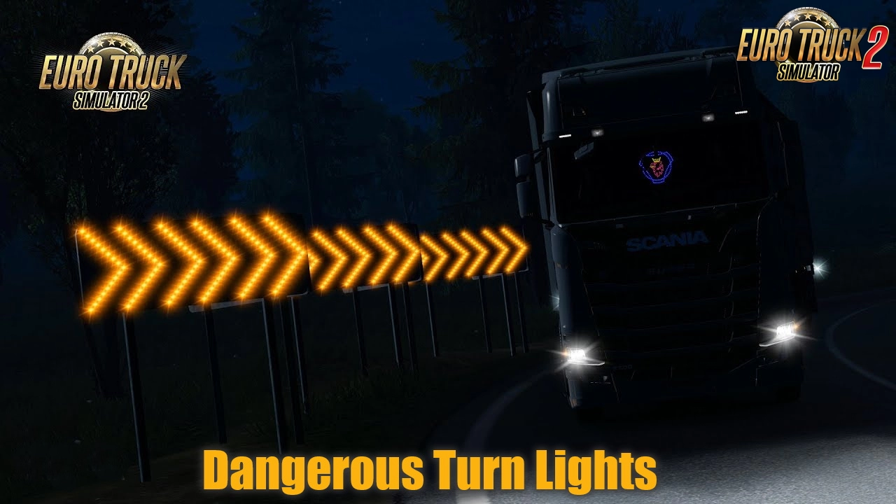 Dangerous Turn Lights v2.5 (1.47.x) for ETS2