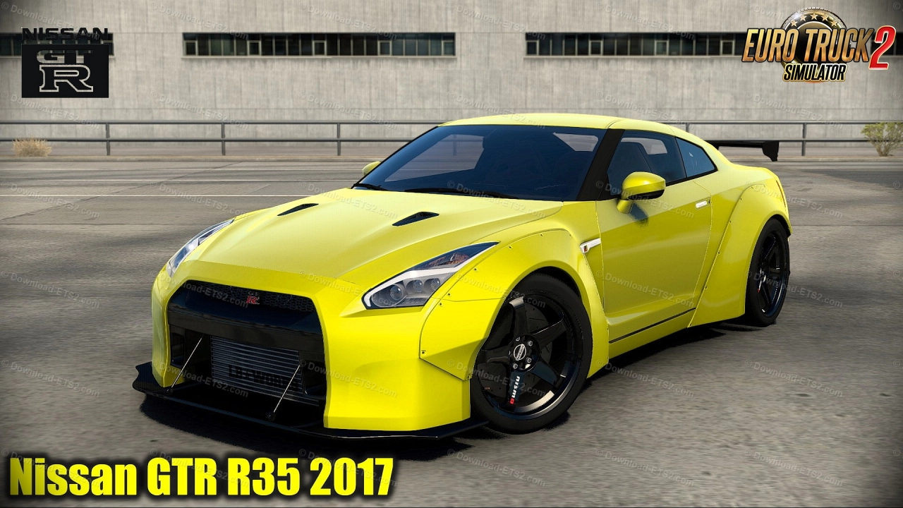 Nissan GTR R35 2017 + Interior v2.6 (1.52.x) for ETS2