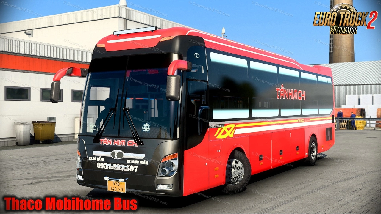 Thaco Mobihome 2015 Bus + Interior v5.0 (1.45.x) for ETS2