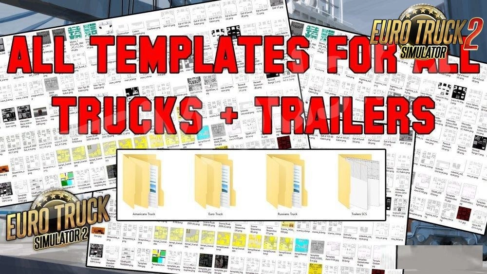 All Templates for all Trucks + Trailers v1.5 (1.55.x) for ETS2