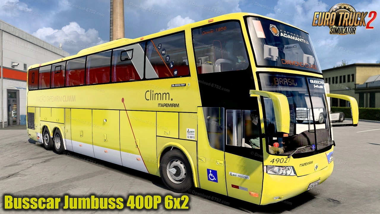 Busscar Jumbuss 400P 6x2 Bus v1.0 (1.45.x) for ETS2