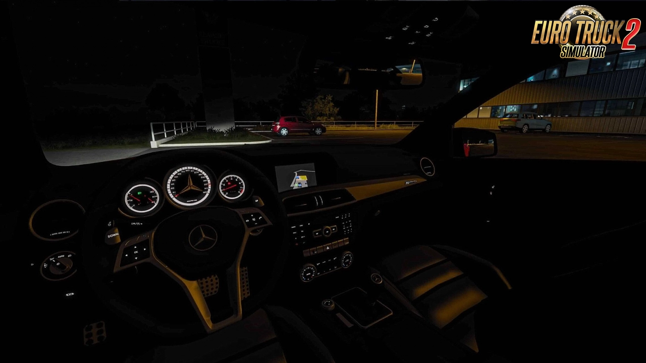 Mercedes-Benz C63 AMG + Interior v1.2 (1.46.x) for ETS2
