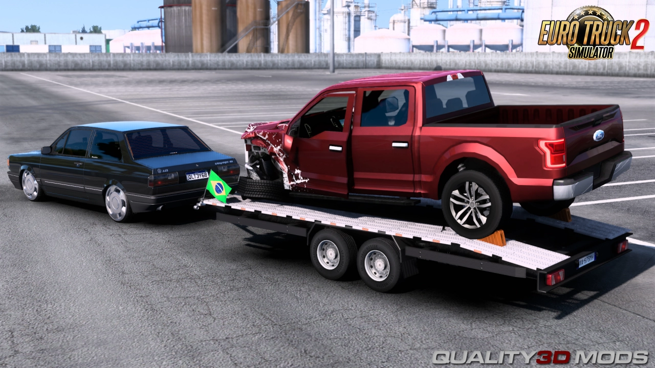 Pack Trailers for Cars v1.3 By Quality3D Mods (1.54.x) for ETS2